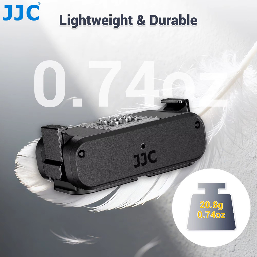JJC Bidirektionaler Magnetischer Montageadapter für DJI Osmo Nano mit USB-C Anschluss und 1/4"-20 Zweiklauen-Halterung in Schwarz - Bild 6