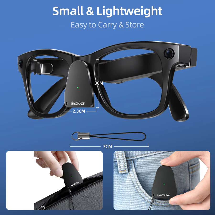 FONKEN USB-C Ladeadapter für Ray-Ban Meta Gen 1/Gen 2 und Oakley Meta in Schwarz - Bild 4