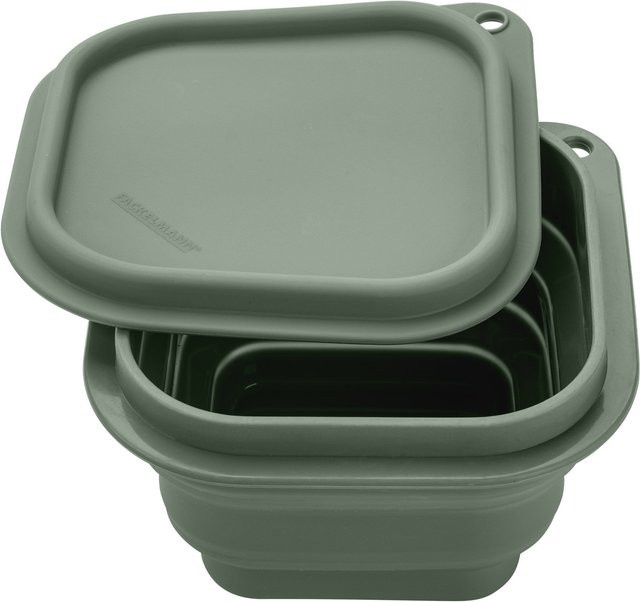 Fackelmann Snack Box Be The Move, faltbar, eckig, grün, B/T/H: 13 x 13 x 8 cm - Bild 1