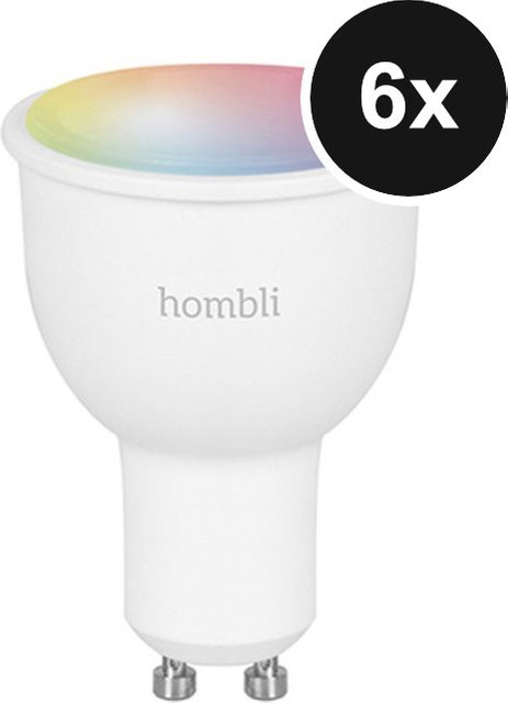 Hombli Smart Spot GU10 Color-Lampe 6er-Set Multicolor dimmbar - Bild 1