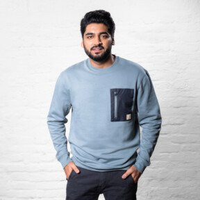 STIER Heavy Crew Sweater aus Bio-Baumwolle in Sedona Sage, Größe S - Bild 1