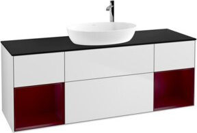 V&B Waschtischunterschrank Finion in Weiß lackiert, Breite: 160 cm, Tiefe: 50,1 cm, Höhe: 50,1 cm - Bild 1