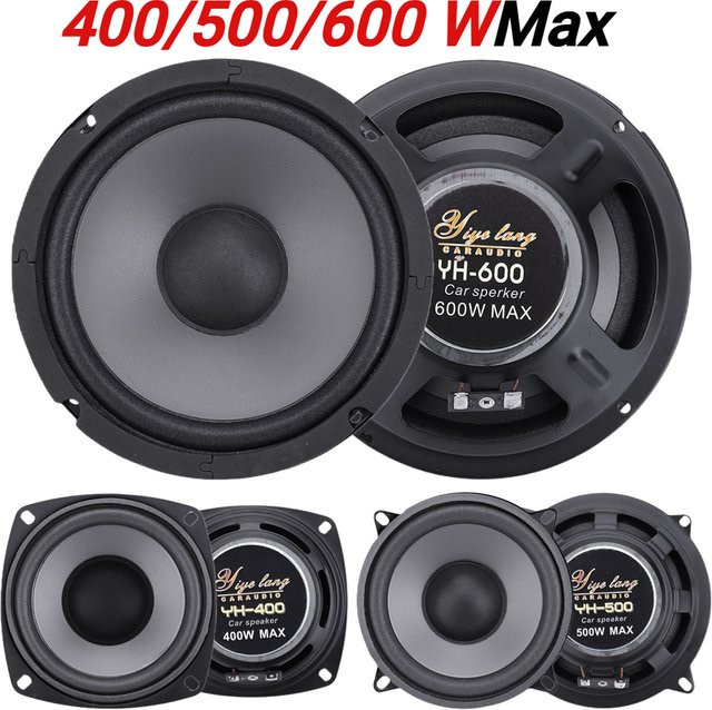 Universal Auto HiFi Koaxial Stereo Lautsprecher 4 Zoll mit 500W in Schwarz - Bild 1