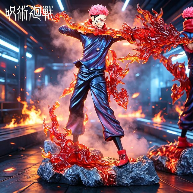 Bandai Anime Figur Ryomen Sukuna aus Jujutsu Kaisen als PVC-Statue, Höhe: 30 cm - Bild 1