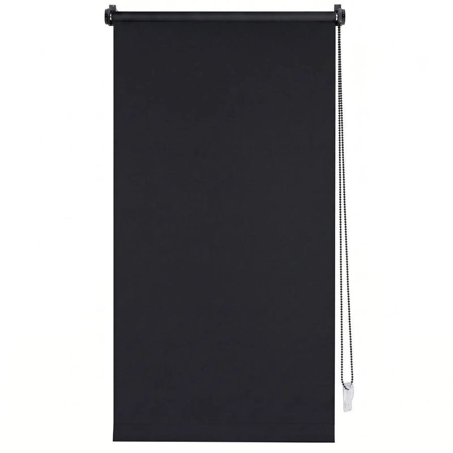 SALCAR Verdunkelungsrollo Klemmfix ohne Bohren, Seitenzugrollo als Sonnenschutz in Schwarz, Breite: 80 cm, Höhe: 220 cm - Bild 2