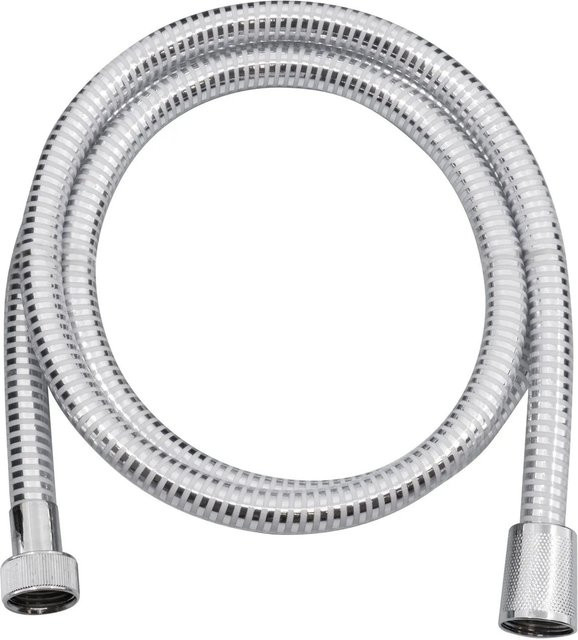 Euroshowers Duschschlauch Silverflex in Weiß und Chrom, Länge: 150 cm - Bild 1