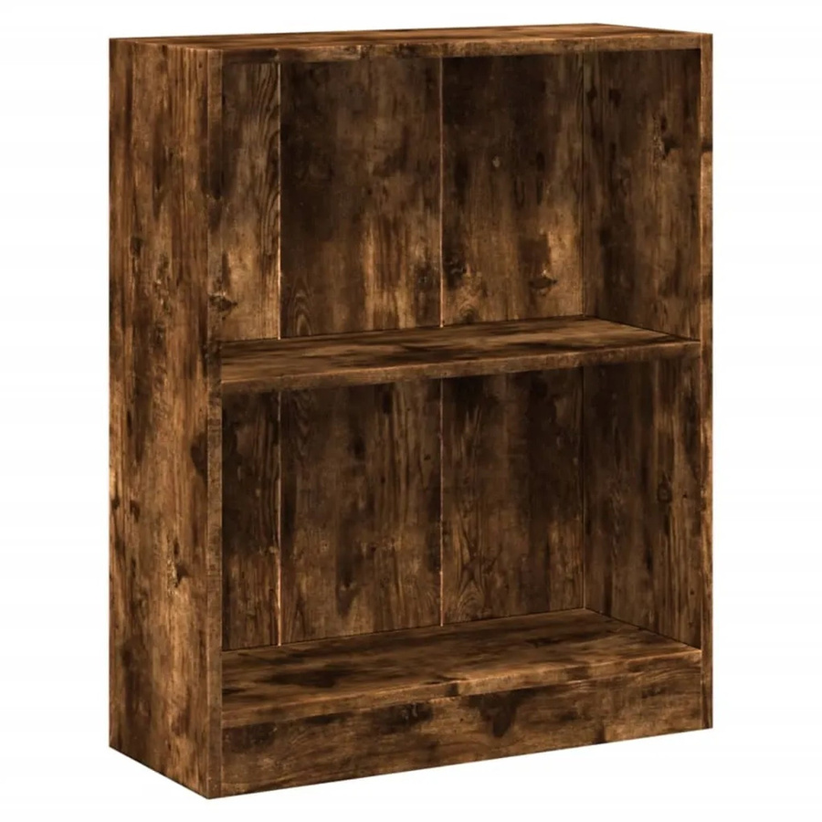 vidaXL Bücherregal in Räuchereiche, braun, B/T/H: 60 x 24 x 74,5 cm - Bild 2