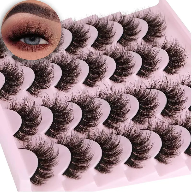 Kiromiro 3D-Wimpern aus künstlichem Nerz, 14 Paar, natürlich - Bild 6