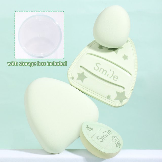 MONKIDS 3-teiliger Cotton-Candy-Puff mit Foundation-Pinsel, Unisex - Bild 1