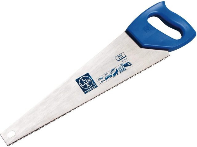 LUX-TOOLS Handsäge für Holz in Blau, Länge: 45 cm - Bild 1