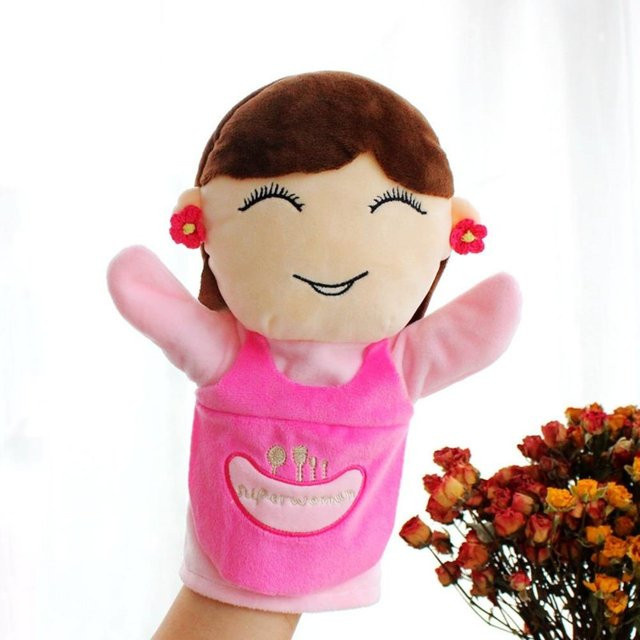 Yiran Health & Beauty Plüsch-Geschichtenerzählpuppe Familienmitglieder, Handpuppe, 25 cm, ab 3 Jahren - Bild 1