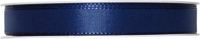 Halbach Taftband aus Polyester in Dunkelblau, Breite: 1,5 cm, Länge: 10 m - Bild 1