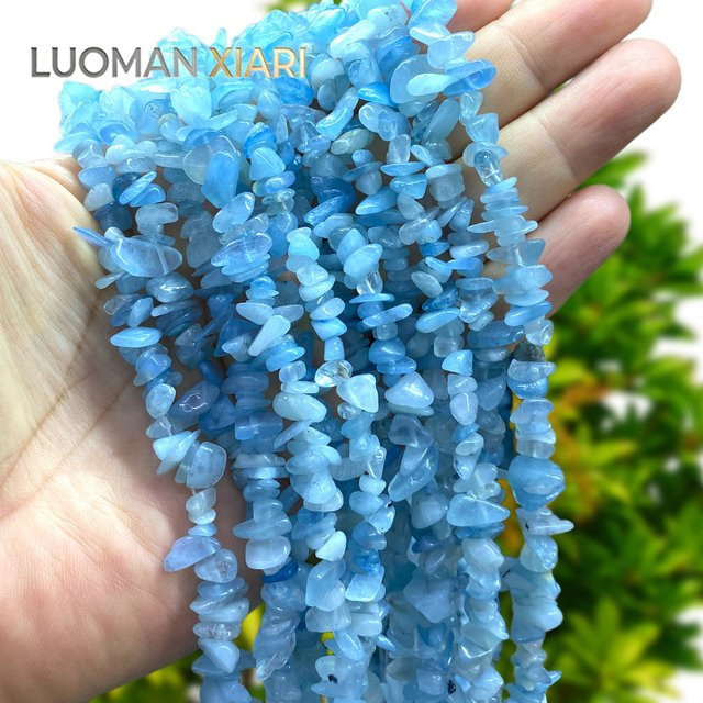 LUOMAN XIARI Aquamarin Zwischenperlen, Naturstein, Bunt, Unisex - Bild 1