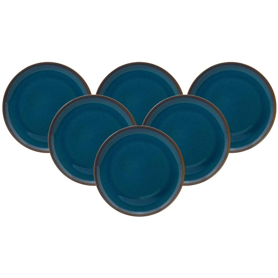 Villeroy & Boch like. Crafted Speiseteller Denim Blau, 6er Set, Durchmesser: 25,9 cm - Bild 2
