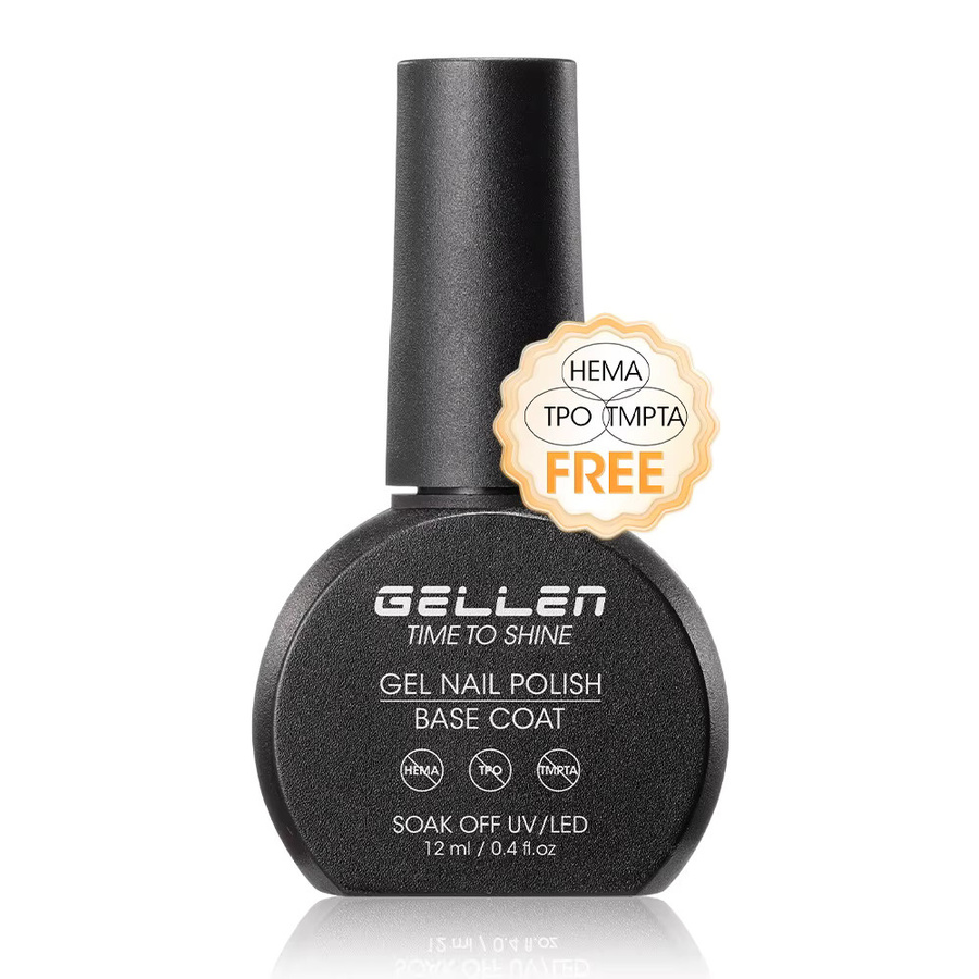GELLEN GEL POLISH Gel Base- und Top-Coat Nagellack, 2er-Set, 12 ml, glänzend - Bild 4