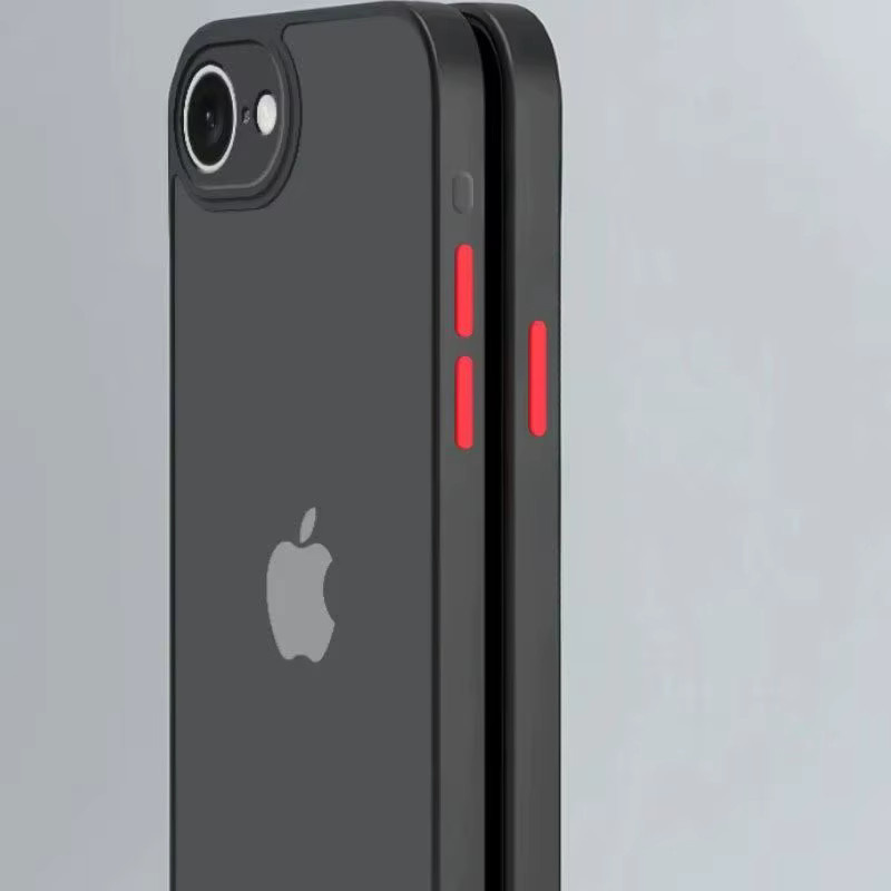 Stoßfeste Armor Bumper Handyhülle für iPhone 17E und iPhone 16E in Schwarz oder Grün mit 2-in-1 Schutz aus hartem PC und weichem Bumper - Bild 2