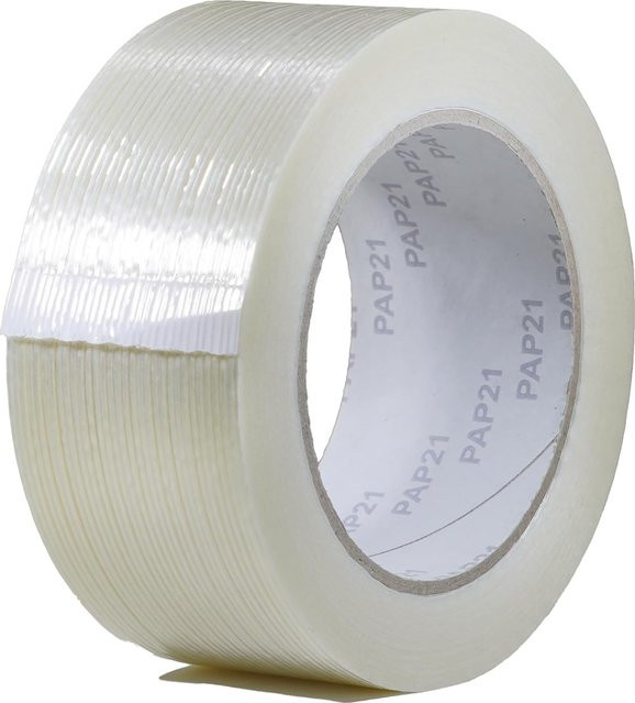 SCESSPACK Gitterfaserband transparent für Expressverpackungen und sichere Befestigung - Bild 1