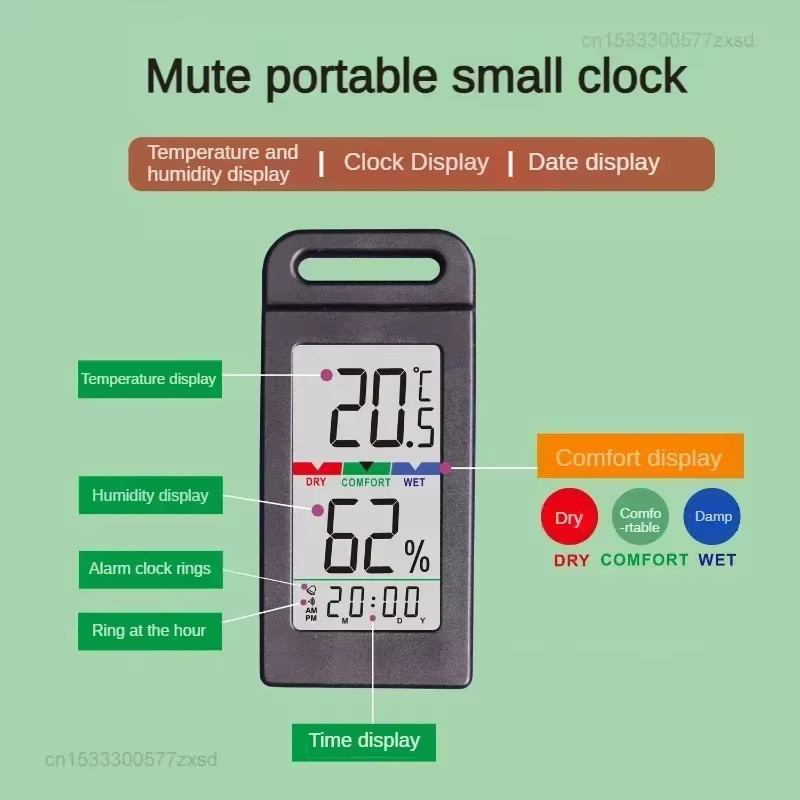 MIJIA Mini-Thermometer mit Temperatur- und Luftfeuchtigkeitsmesser als LCD-Innenwetterstation für Camping, Outdoor und Fahrzeug - Bild 2