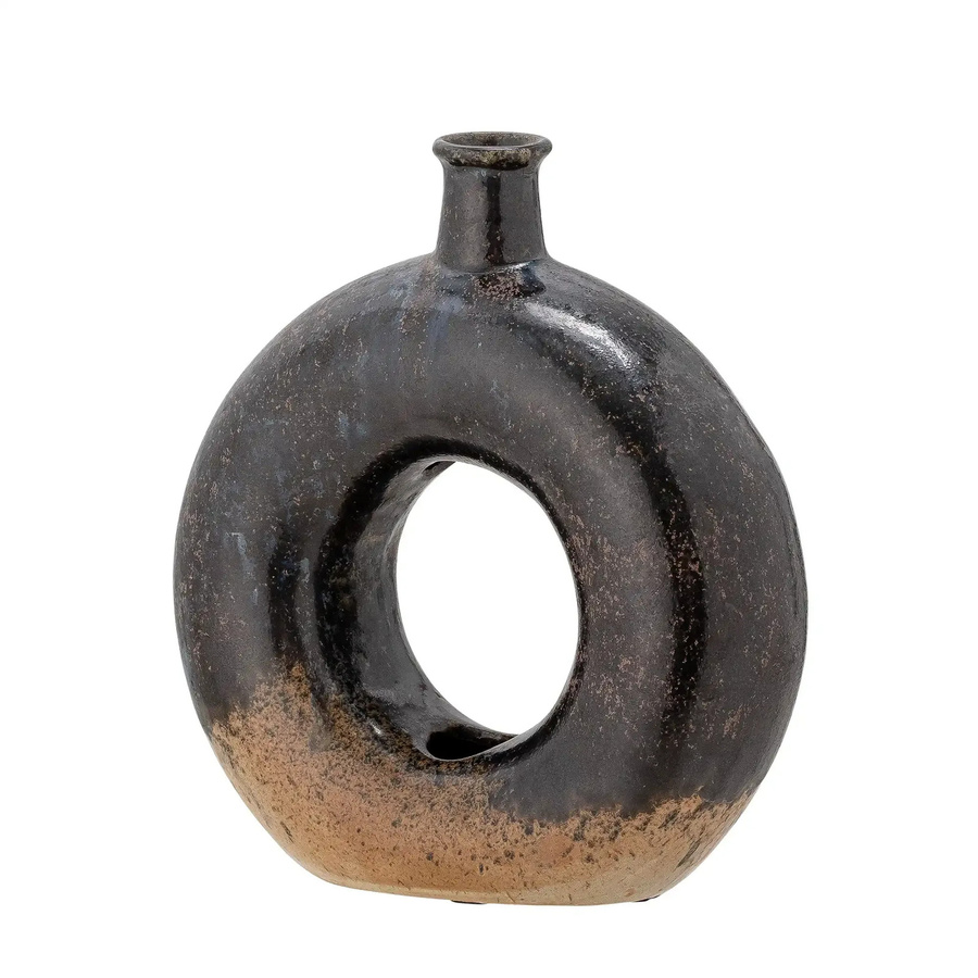 Bloomingville Keramikvase Baldvin in Braun und Grün für den Tisch - Bild 1