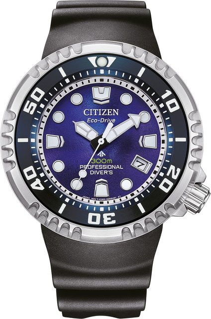 Citizen Armbanduhr Promaster Diver, Solar, Edelstahl, Blau, 46 mm, Herren - Bild 1