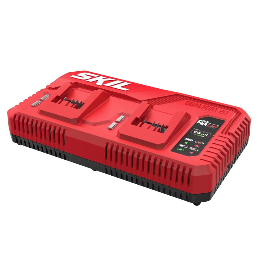 Skil Duo-Ladegerät 3132AA für Li-Ion Akkus, 20 V, 6 A, Rot - Bild 2