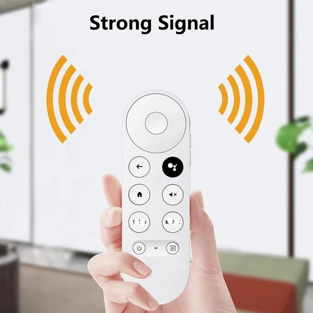 Google Chromecast 4K Sprachfernbedienung in Snow White für Streaming-Mediaplayer - Bild 1