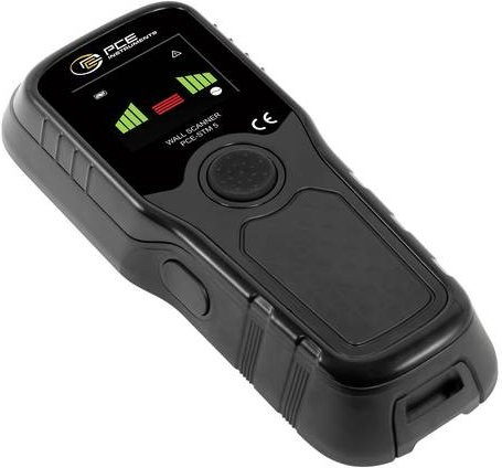 PCE Instruments Kabelsuchgerät PCE-STM 5 Metall in Schwarz zur Suche von Stromleitungen und Holzbalken mit Mittelpunkt-Anzeige und Alarm bis 60 mm Tiefe - Bild 1