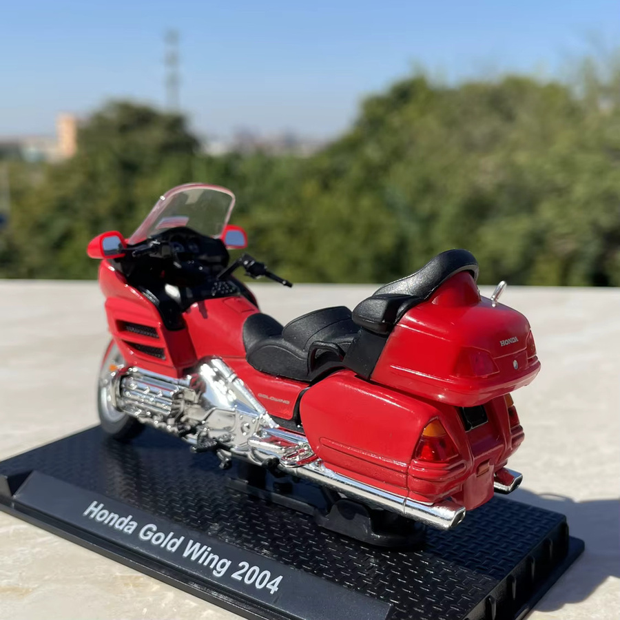 WELLY Honda Gold Wing, Motorrad Modell, Maßstab 1:24, Rot, Metall - Bild 4