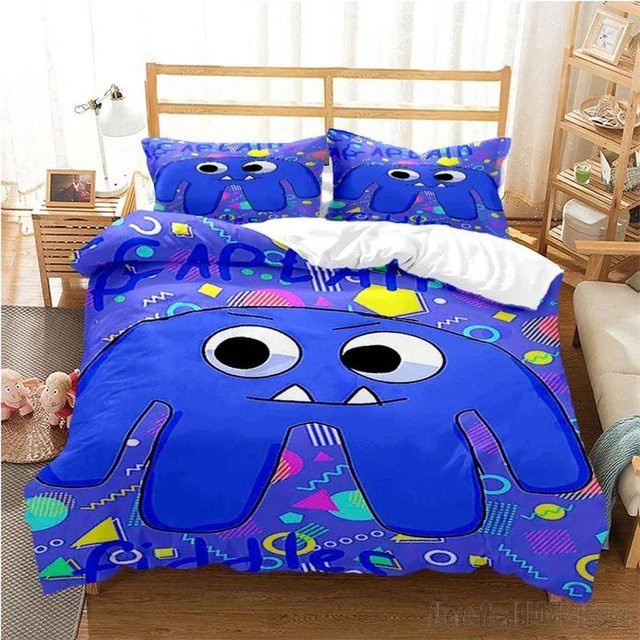 JMG Household Supplies Bettwäscheset Rainbow Garten of Banban für Kinder, Bettbezug und Kissenbezug aus Mikrofaser, Blau, B/H: 210 x 210 cm - Bild 1