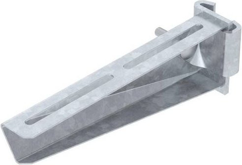 OBO Bettermann Stielausleger aus Metall in Silber, B: 21,0 cm, H: 7,0 cm - Bild 1