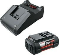 Bosch Starter-Set 36V mit 6,0Ah Li-Ion Akku und Ladegerät in Schwarz - Bild 1