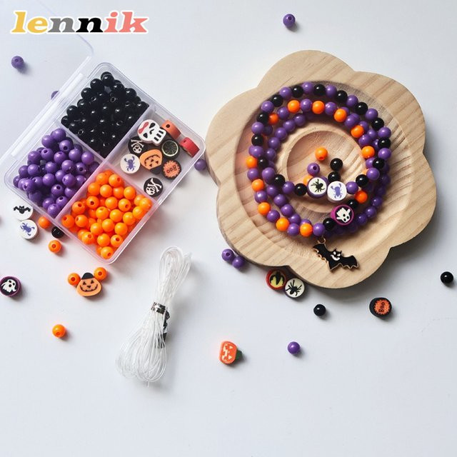 LENNIK Perlenarmband-DIY-Set, Kunstharz-Bastelperlen - Bild 1