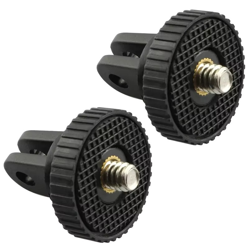 EXSKOF 1/4-Zoll-Schraubstativadapter aus ABS in Schwarz für GoPro Hero 13 12 11 10 9 8, DJI OSMO Action 5 4 3 und Insta360 X5 X4 X3 - Bild 4