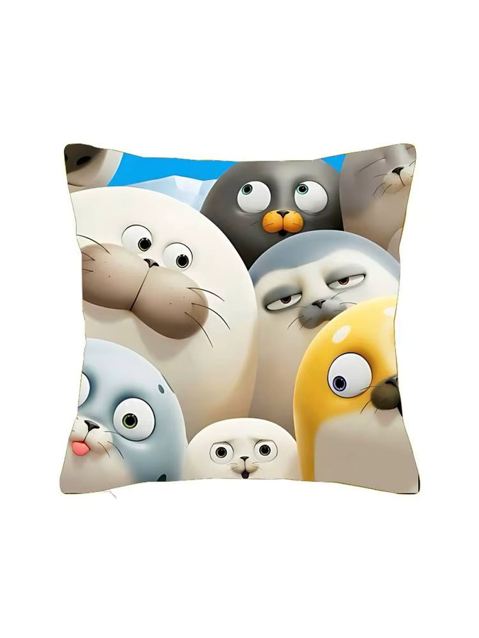 S-Sealook Kissenbezug im Vintage-Stil mit Tiermotiv, quadratisch, Multicolour, Breite: 40 cm - Bild 6