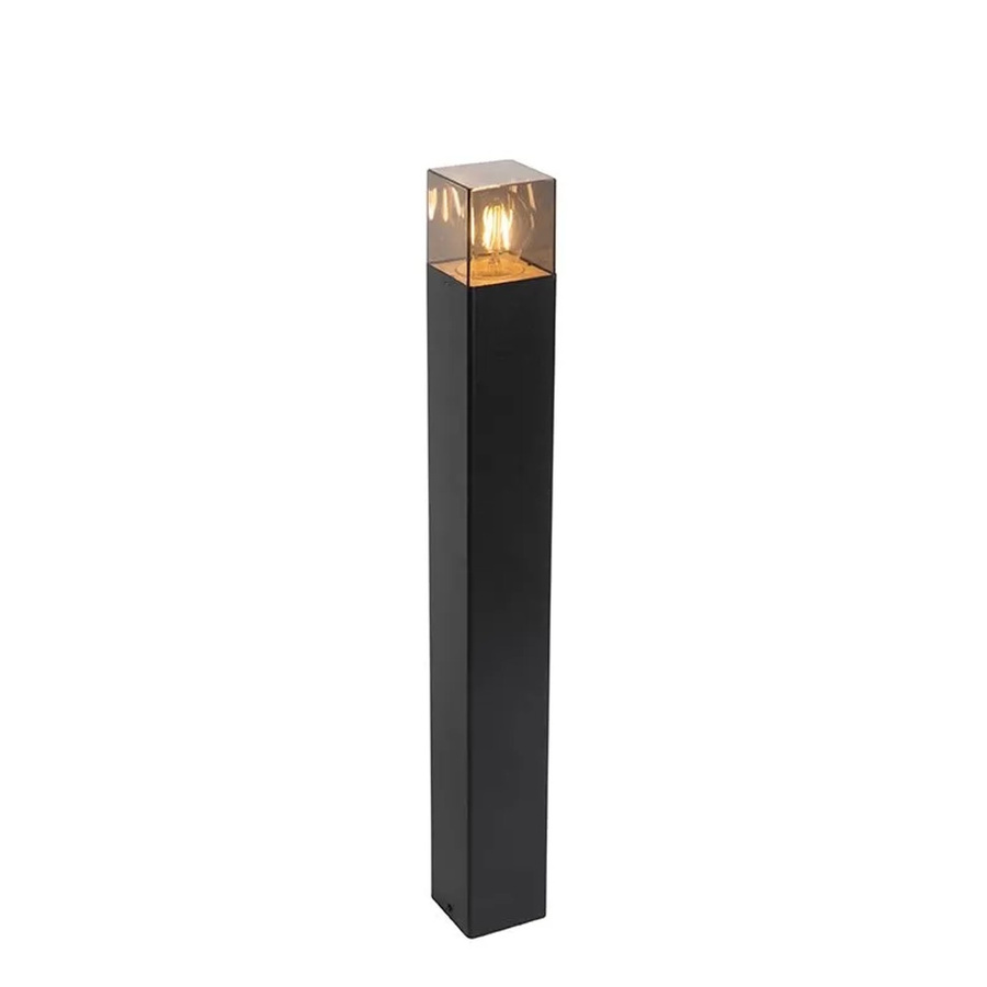 QAZQA Außenstehlampe Schwarz IP44 mit Glas, Höhe: 70 cm - Bild 2