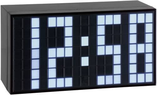 TFA Dostmann Quarz Wecker mit LED beleuchteten Ziffern in Schwarz - Bild 1
