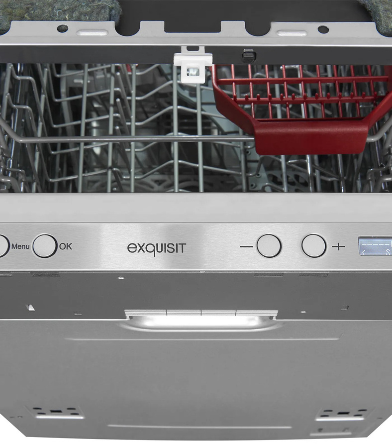 Exquisit EGSP9410-E-030D Einbaugeschirrspüler in Silber aus Edelstahl mit Aquastop - Bild 1