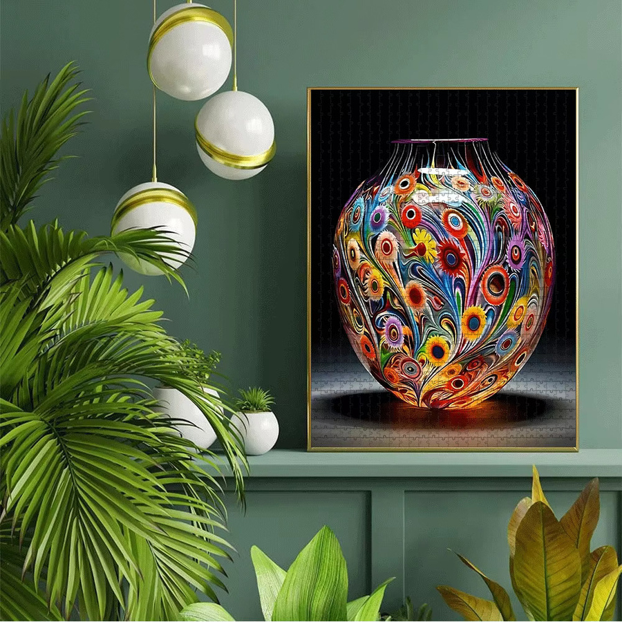 AZNM 3D-Marmor-Mosaik-Vasen-Puzzle, 1.000 Teile, Bunt / Mehrfarbig - Bild 6