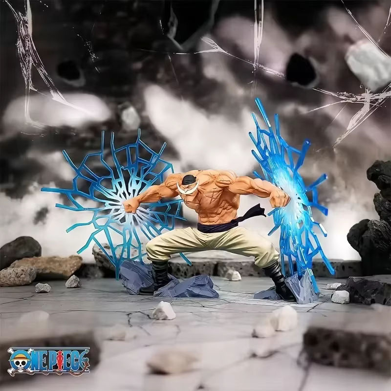Bandai One Piece Anime Figur White Beard Summit War Szene Schreibtisch-Dekoration mehrfarbig - Bild 4