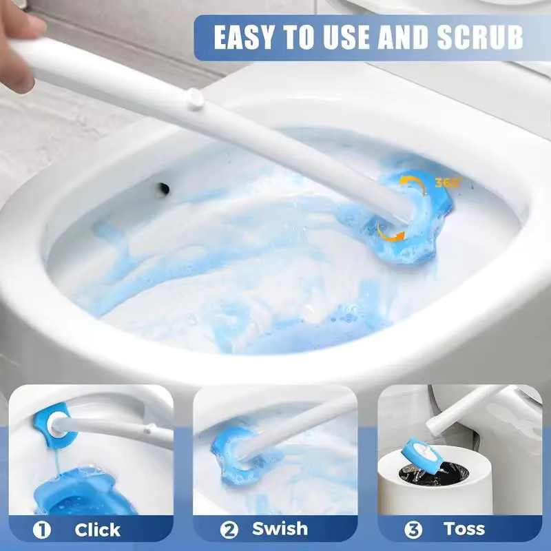 INMAICH 24 Stück Einweg WC Schüssel Reinigungsschwämme als Nachfüllpads für die Badreinigung ohne Bürste - Bild 2