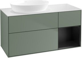 V&B Waschtischunterschrank Finion in Blau mit Regal, Breite: 120 cm, Tiefe: 50,1 cm, Höhe: 50,1 cm - Bild 1