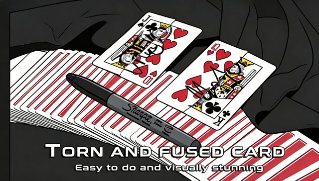 ZQION Shin Lim Torn and Fused Card 5 Gimmick-Kartenset, bunt - Bild 1