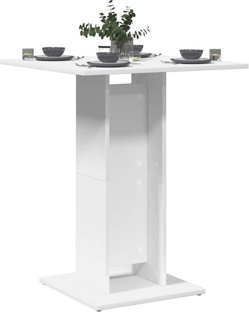 vidaXL Bistrotisch Weiß aus Holzwerkstoff B/T/H: 60 x 60 x 75 cm - Bild 1
