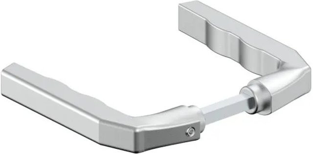 FeNau Türdrücker-Paar aus Aluminium in Matt Silber mit 8x8 mm Vierkantstift und verzinkter Oberfläche - Bild 1