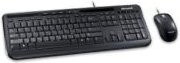 Microsoft Wired Desktop 600 US Tastatur und optische Maus Set, Schwarz, USB-A, QWERTY US Layout - Bild 1