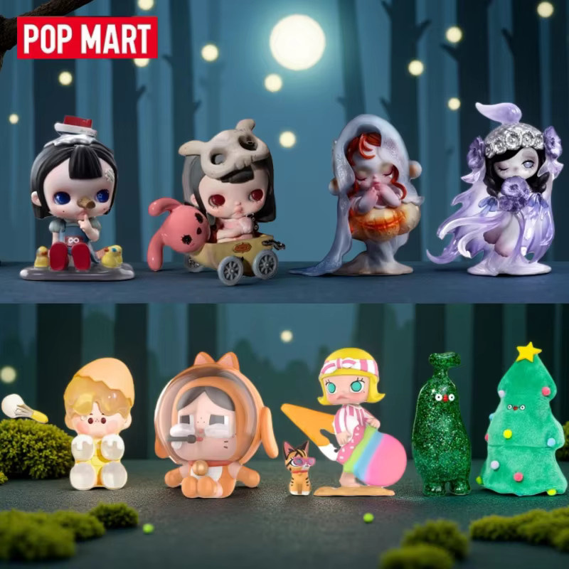 POPMART TINYTINY CHAKA SKULLPANDA PINO-JELLY Crybaby MOLLY FLABJACKS Serie, Sammlerfiguren, Modellspielzeug - Bild 1