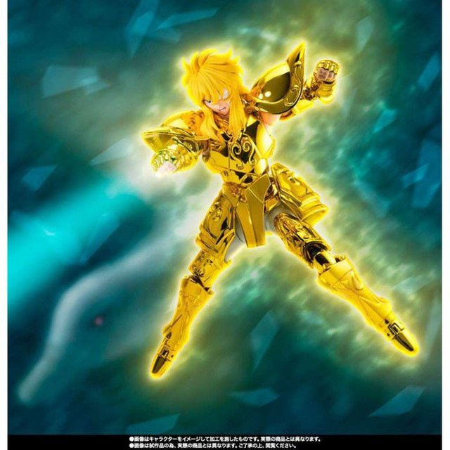 Bandai Saint Seiya Myth Cloth EX Figur Wassermann Hyoga Erbe der Goldenen Rüstung in Gold - Bild 1