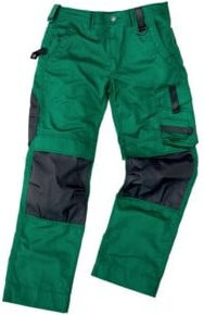 Excess Arbeitshose Champ in Grün/Grau, Größe 58, mit Kniepolstertaschen aus Poly-Cotton nach EN 14404 - Bild 1