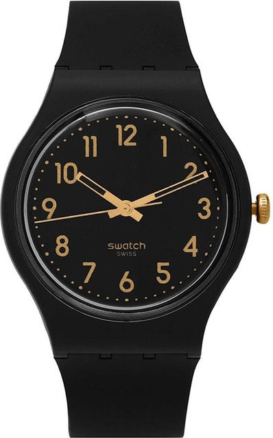 Swatch Armbanduhr, Gold, Kunststoff, Analoguhr, Unisex - Bild 1