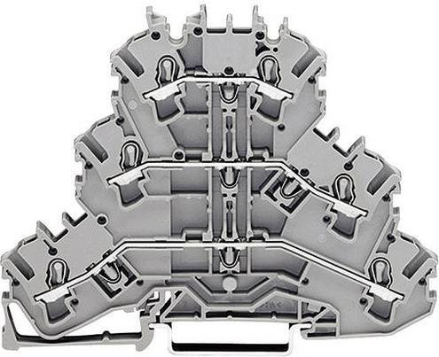 WAGO Kontakttechnik Dreistockklemme 2002-3201 in Grau - Bild 1